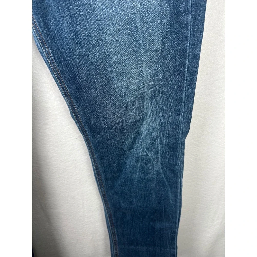 Seven7 Slim Fit Jeans Women 10 Blue Weekend Raw Hem Medium‎ Wash